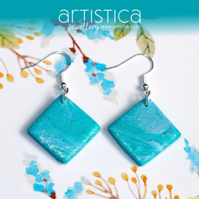 polymer clay earrings handcrafted in New Zealand by Artistica