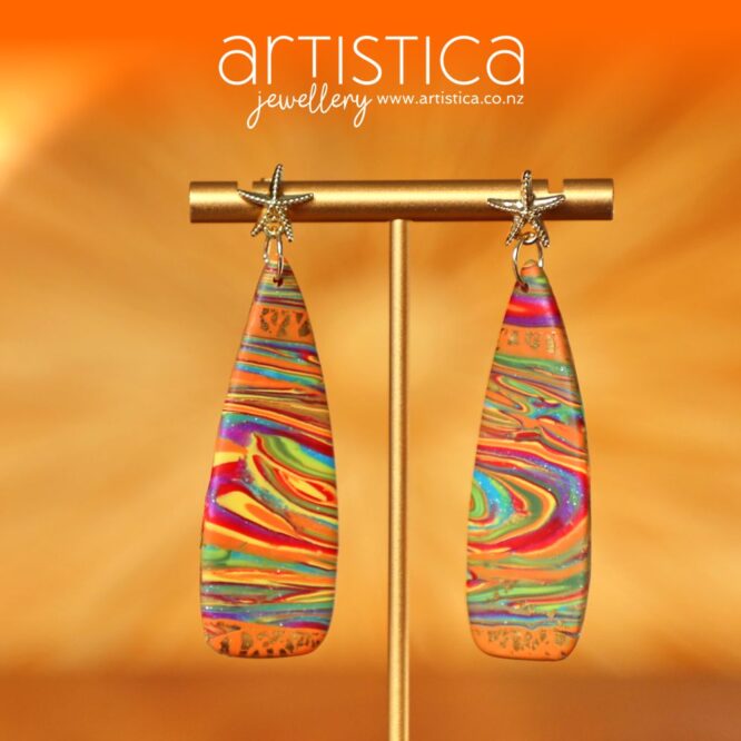 colorful earrings